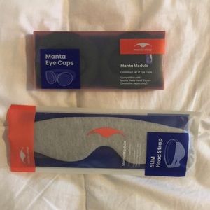 Manta Sleep mask slim strap and eye cups